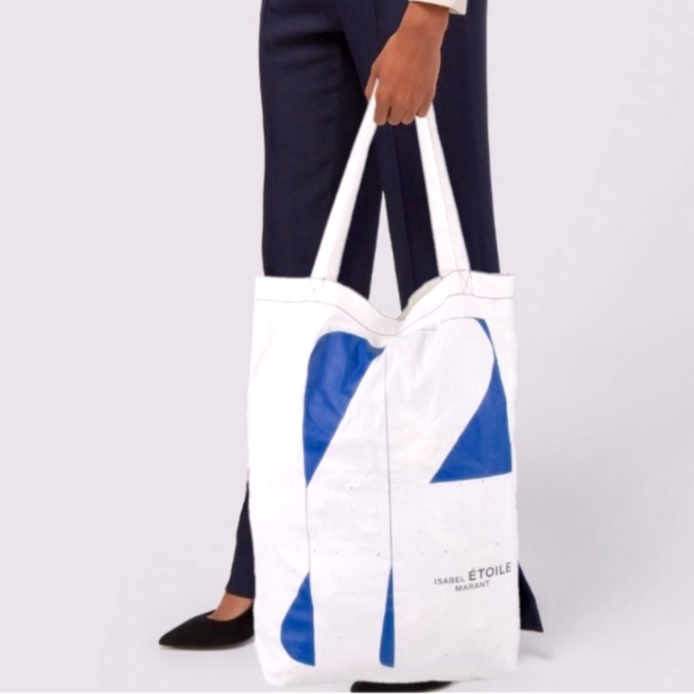 Isabel Marant Etoile Extra Large Cotton Canvas Tote Bag